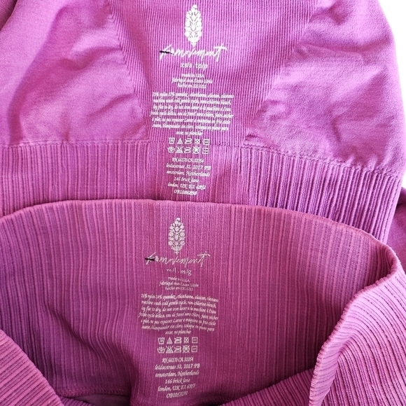 New FP Movement Good Karma Confetti Pink Top/Leggings Set XS/S Top + M/L Bottom - Picture 14 of 14